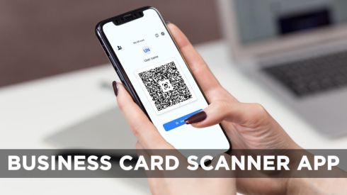 Business card scanner app