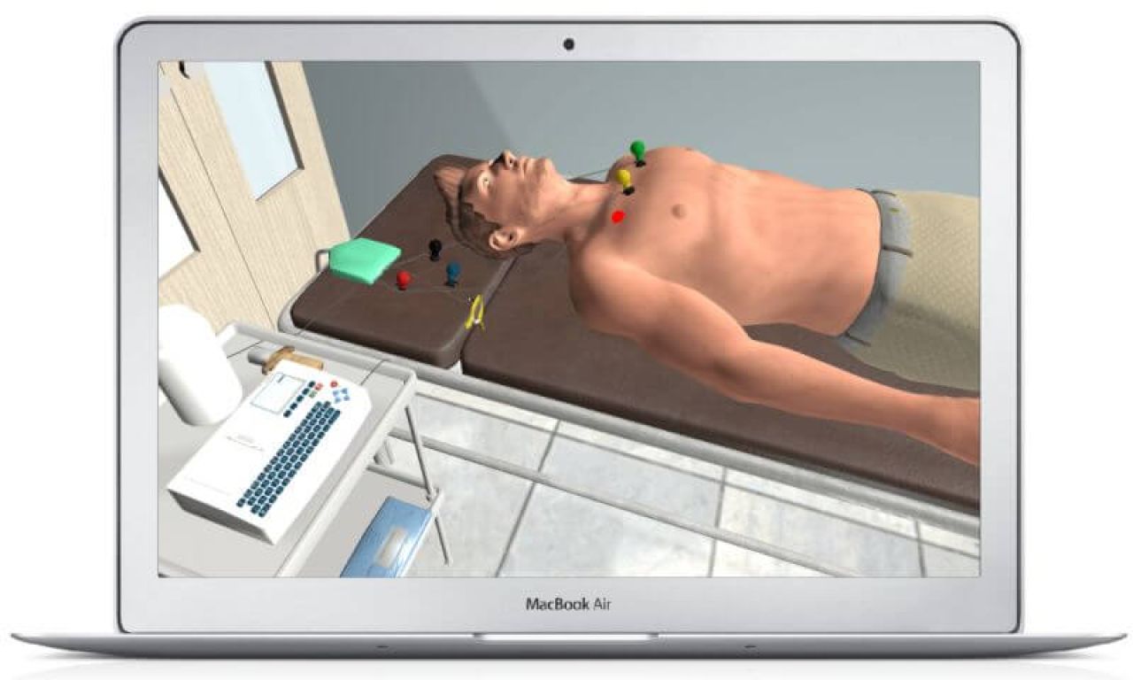 VR ECG simulator - patient