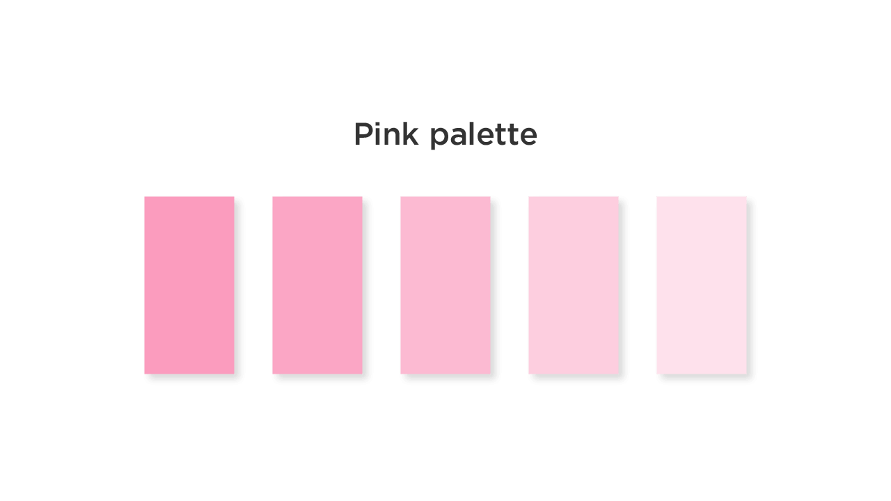 Pink Color Palette for Medical App UI