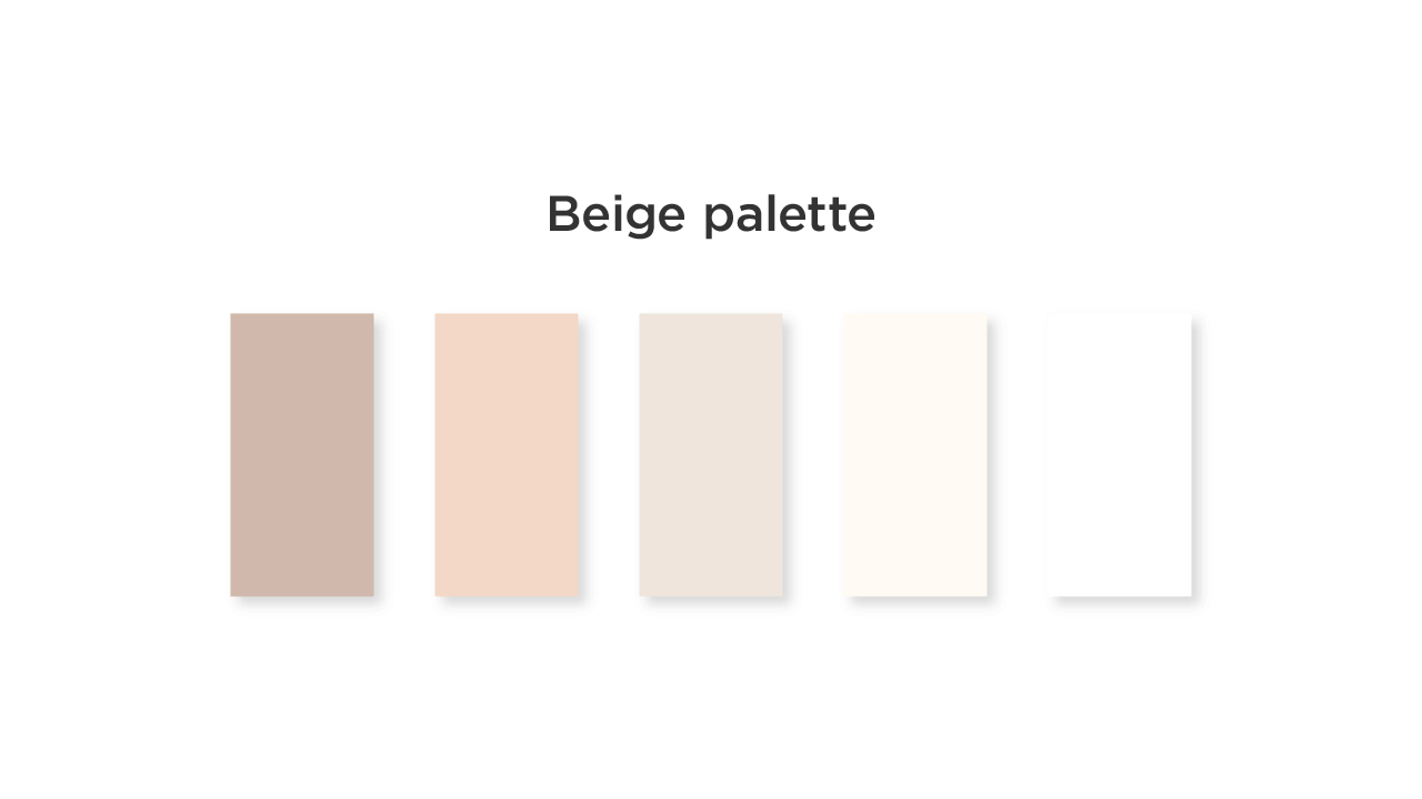 Beige Color Palette for Medical App UI