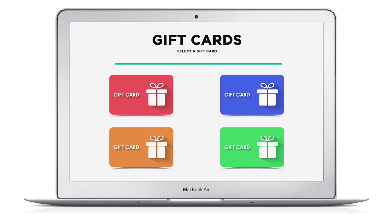 On-demand fitness platform - Gift cards
